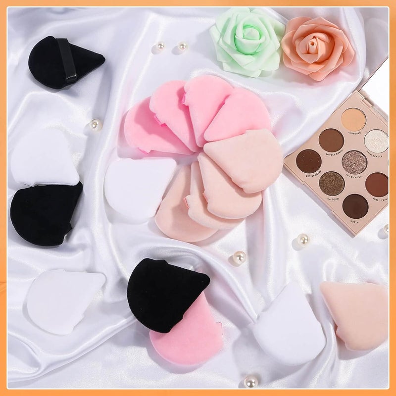 Thrilez 20pcs Triangle Powder Puff, Setting Powder Puff for Make Up, Face Puff Pads for Loose Powder and Press Powder, Makeup Sponge Powder Applicator for Face and Eye - Image 5